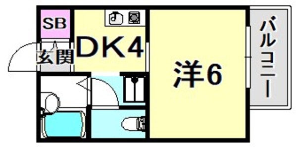 メゾン甲子園の物件間取画像